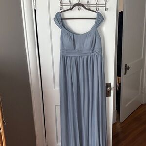 Dusty Blue Azazie Bridesmaid Dress